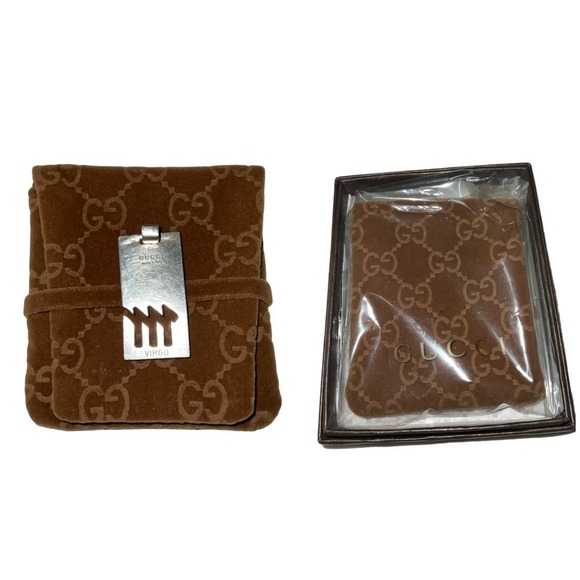 GUCCI Virgo 925 Silver Pendant in Pouch and Boxed. Made in Italy - Picture 2 of 12